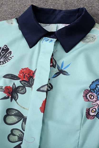 Butterfly Floral Printing Dress