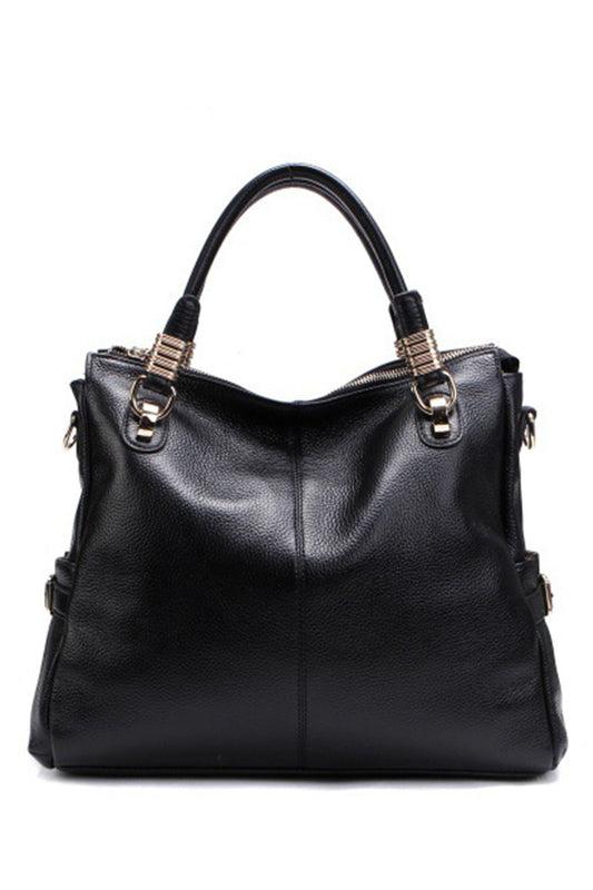 Lichee Genuine Leather Satchel Briefcase Shoulder Handbag