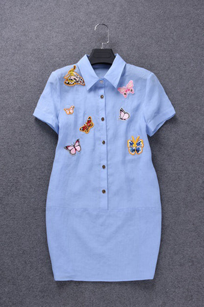 Butterfly Rosette Casual Tops
