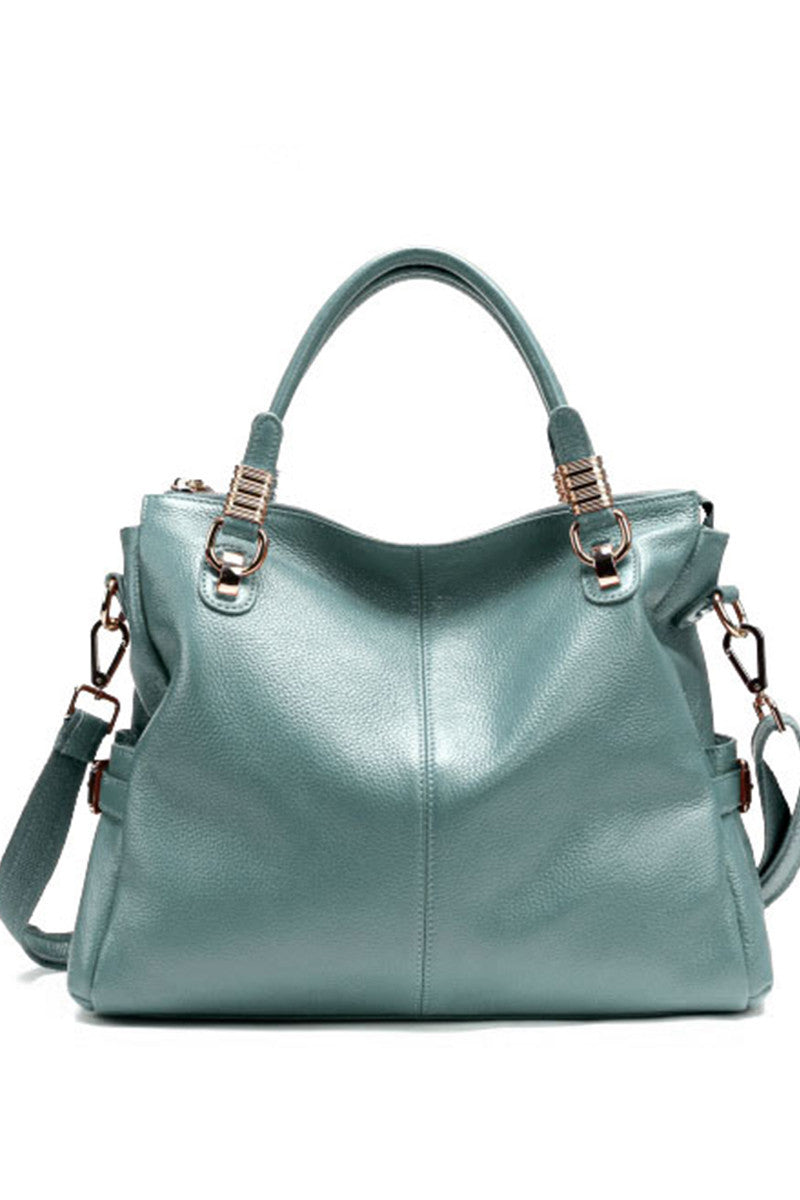 Lichee Genuine Leather Satchel Briefcase Shoulder Handbag