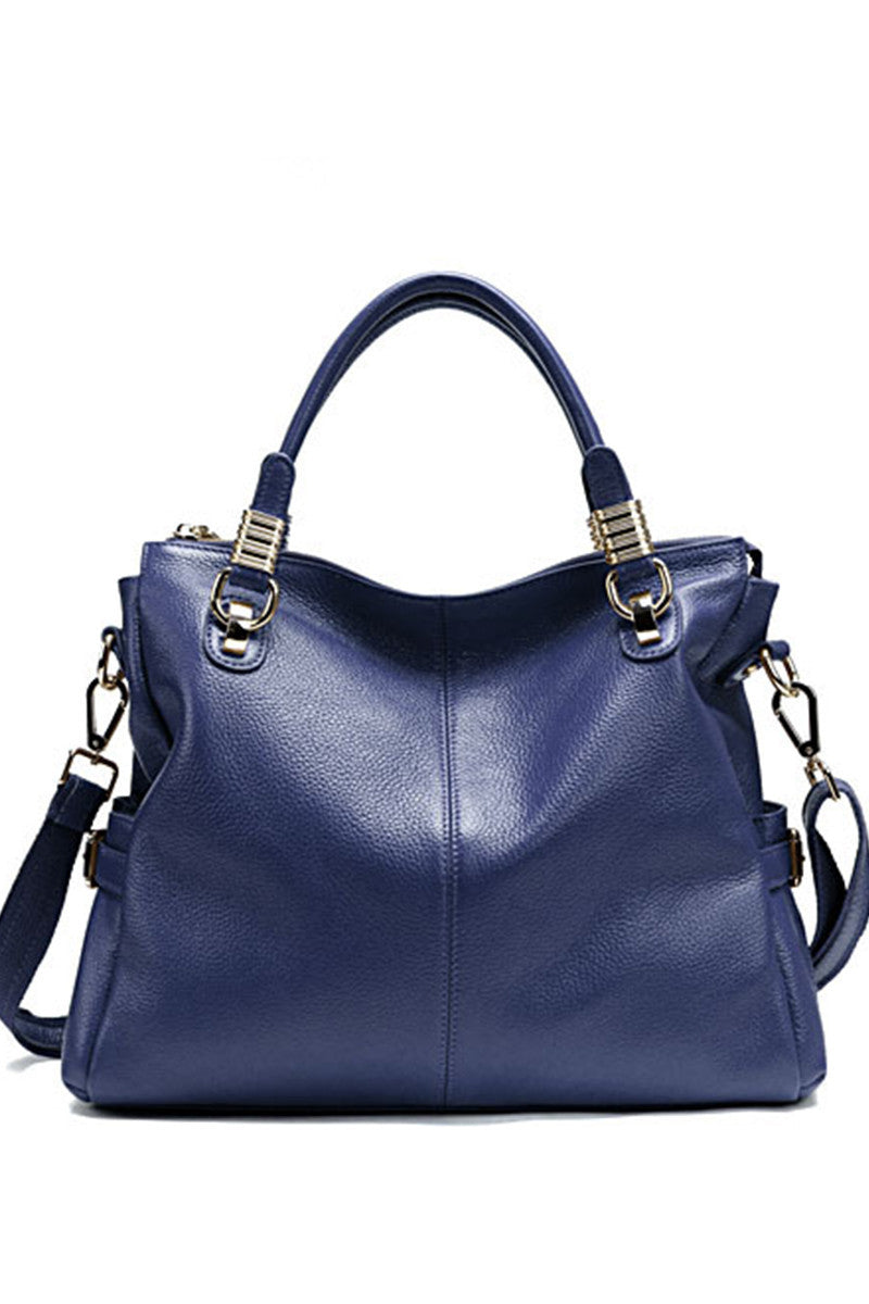 Lichee Genuine Leather Satchel Briefcase Shoulder Handbag