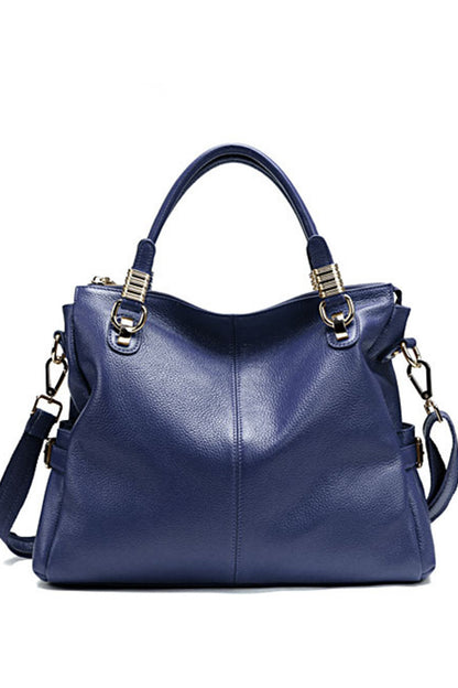 Lichee Genuine Leather Satchel Briefcase Shoulder Handbag
