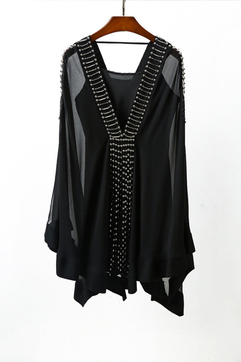 Loose Casual Sequin Irregularity Warps